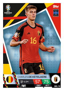 Charles De Ketelaere Belgium Topps Match Attax EURO 2024 #BEL10